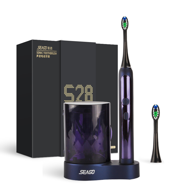 SEAGO SG2015 оптовая продажа 3 режима с 5 интенсивности роскошный аккумуляторная электрическая зубная щетка с беспроводным зарядным устройством