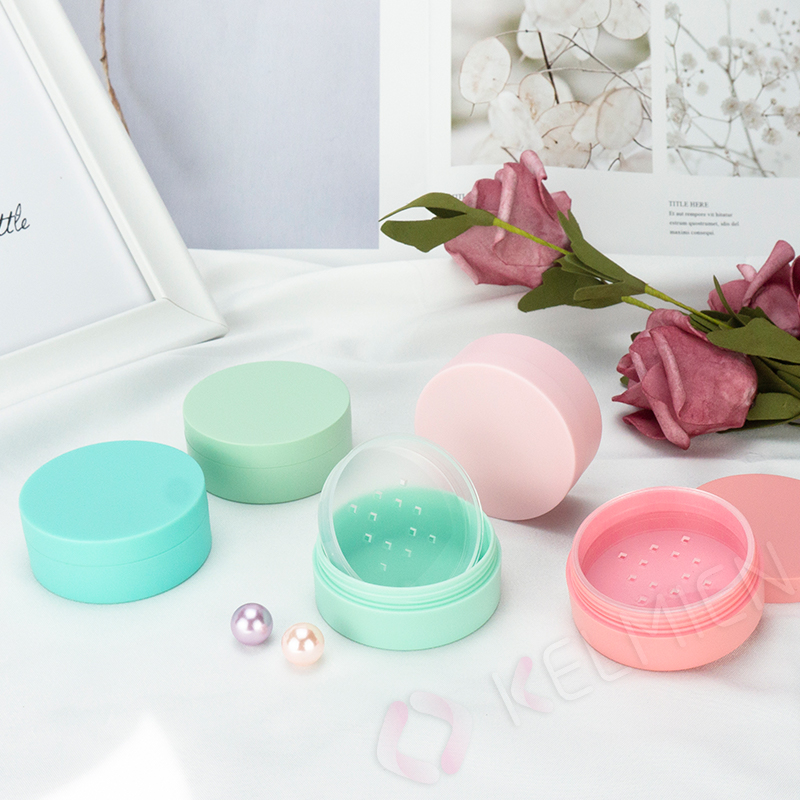 Loose powder case cream Jar with sifter 2021 Popular sales 20g empty powder box compact container