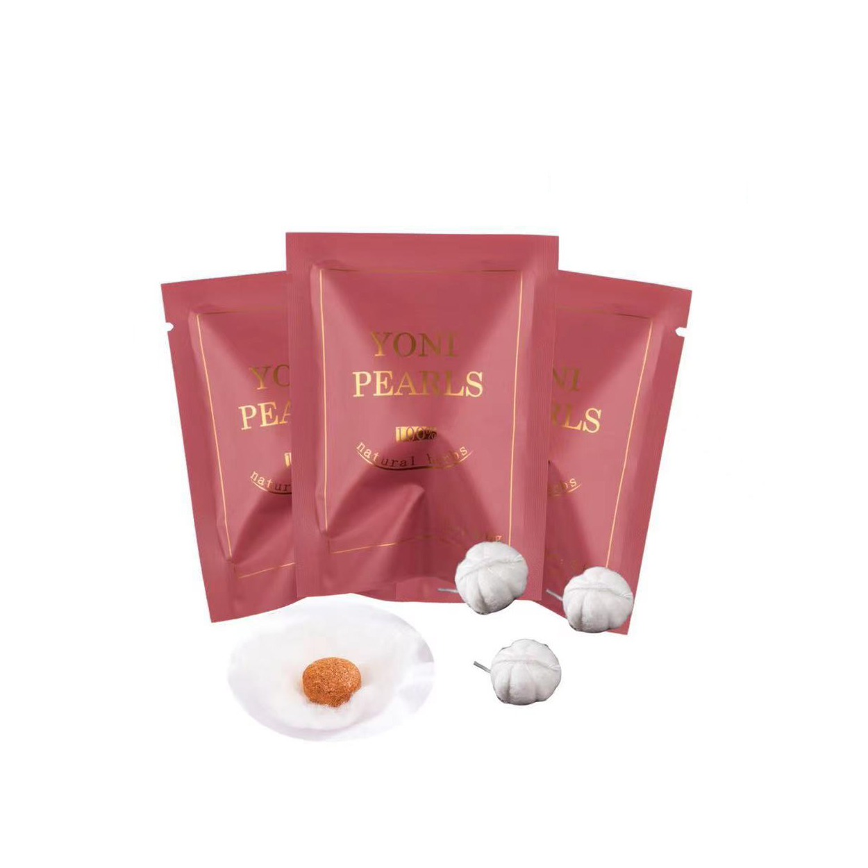 Hot selling 3.0g yoni pearls applicator tampon detox pearls/yoni pearls