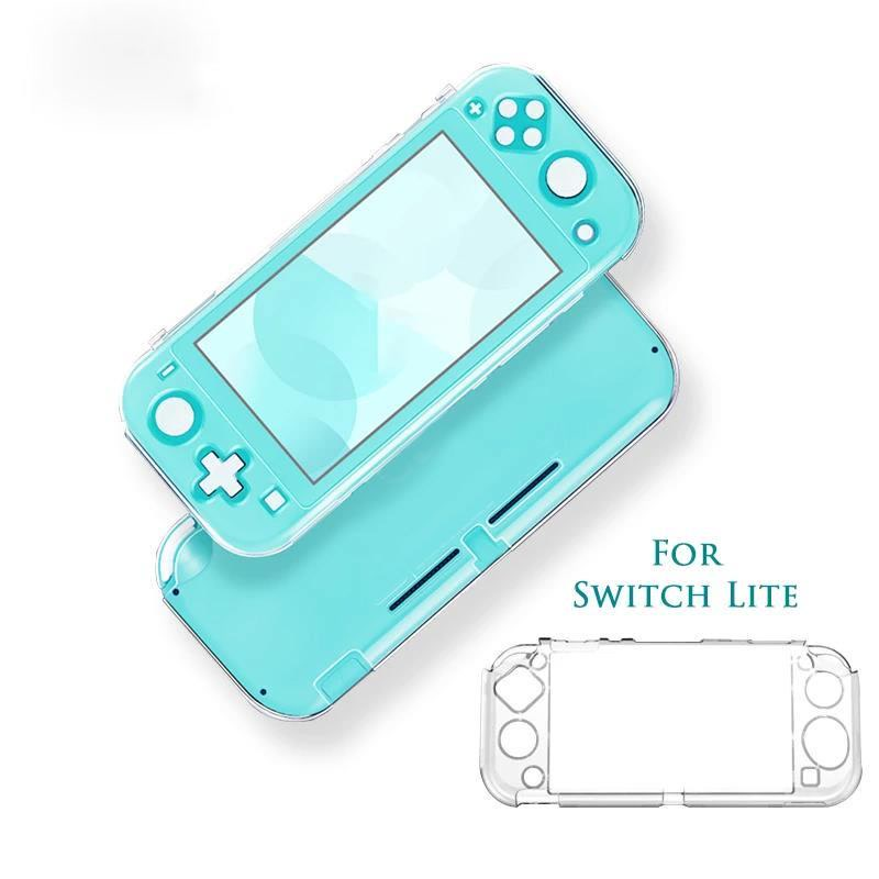Прозрачный Противоскользящий защитный чехол для Nintendo Switch Lite, консоль, полное покрытие, чехол с кристаллами для NS Lite, аксессуары
