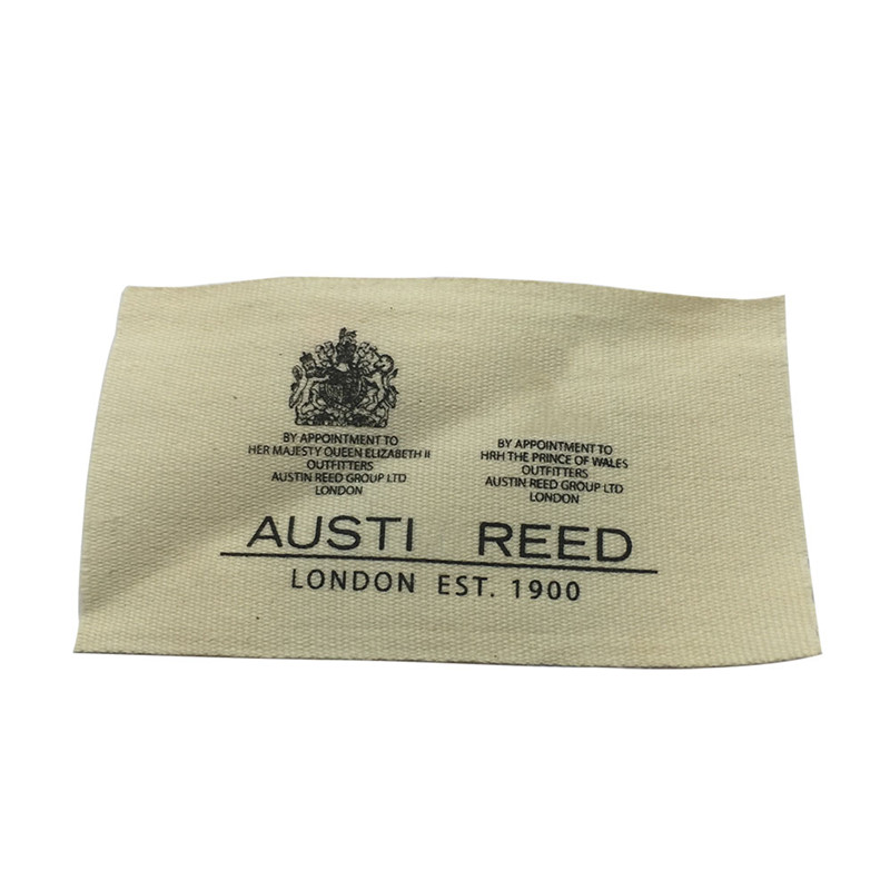 Garment accessories Size printed Brand private custom logo satin label printing fabric label neck labels clothing