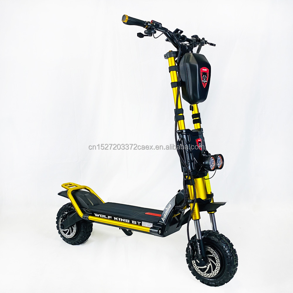 Электрический скутер Kaabo Wolf King GT Pro +, складной скутер с двумя стержнями, 72 в, 35 Ач, 2000 Вт, x2