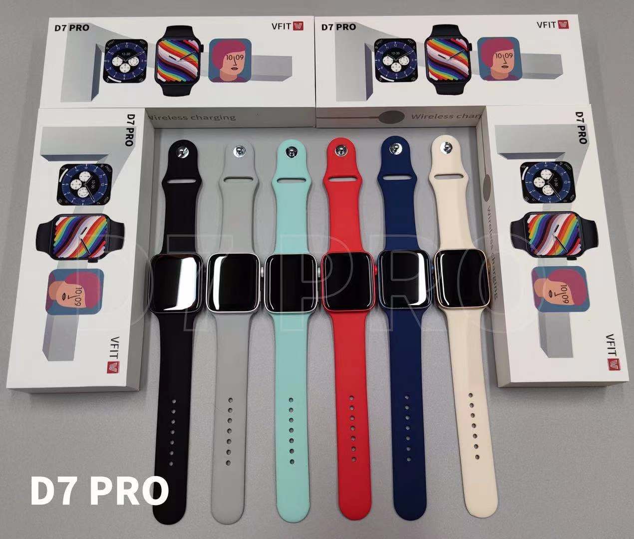 2021 New Series 7 Smartwatch IWO D7 Pro Smart Watch PK M26 PLUS W37 N76 Custom Wallpaper Vfit D7 Pro SmartWatch