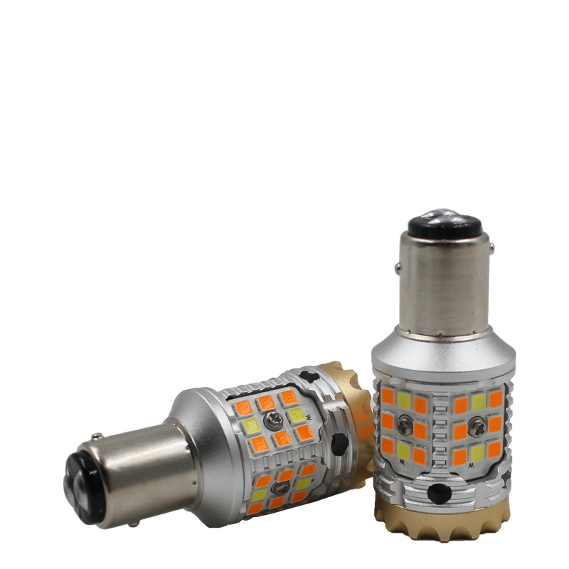 BAY15D 1156 1157 3156 3157 без ошибок белый Янтарный двухцветный 3157 светодиодный переключатель сигнал поворота парковочная лампа Противотуманные фары