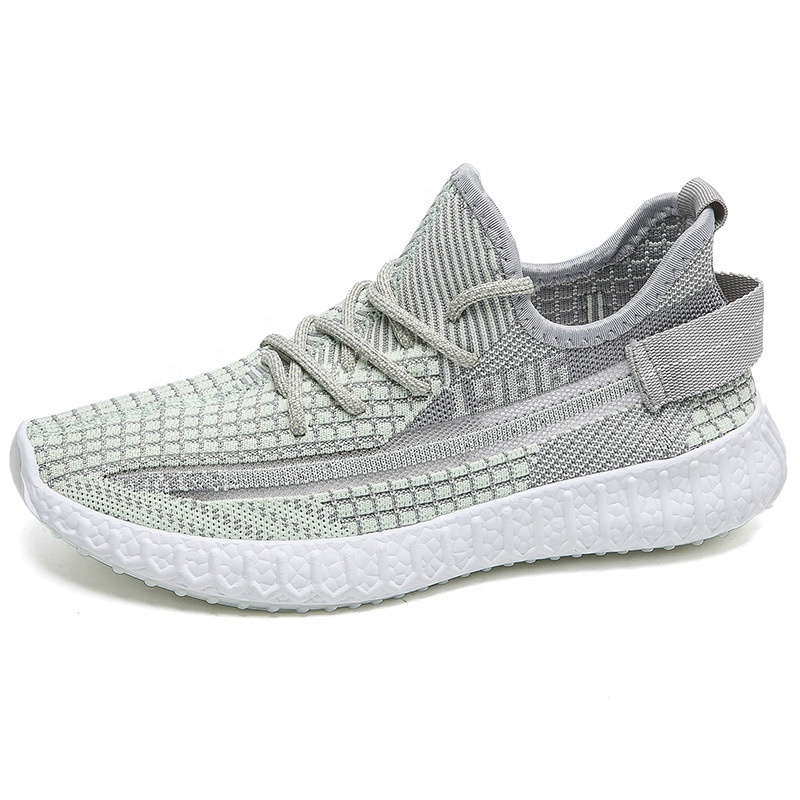 Беговые кроссовки yeezy мужские, дышащие, без шнуровки, Спортивная повседневная обувь для бега