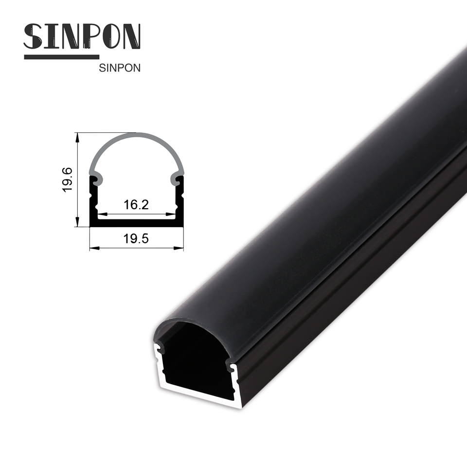 2021 Years New model LED Decorative Aluminum Housing Profile With Clear Lens Cover For Led Strip Made in China