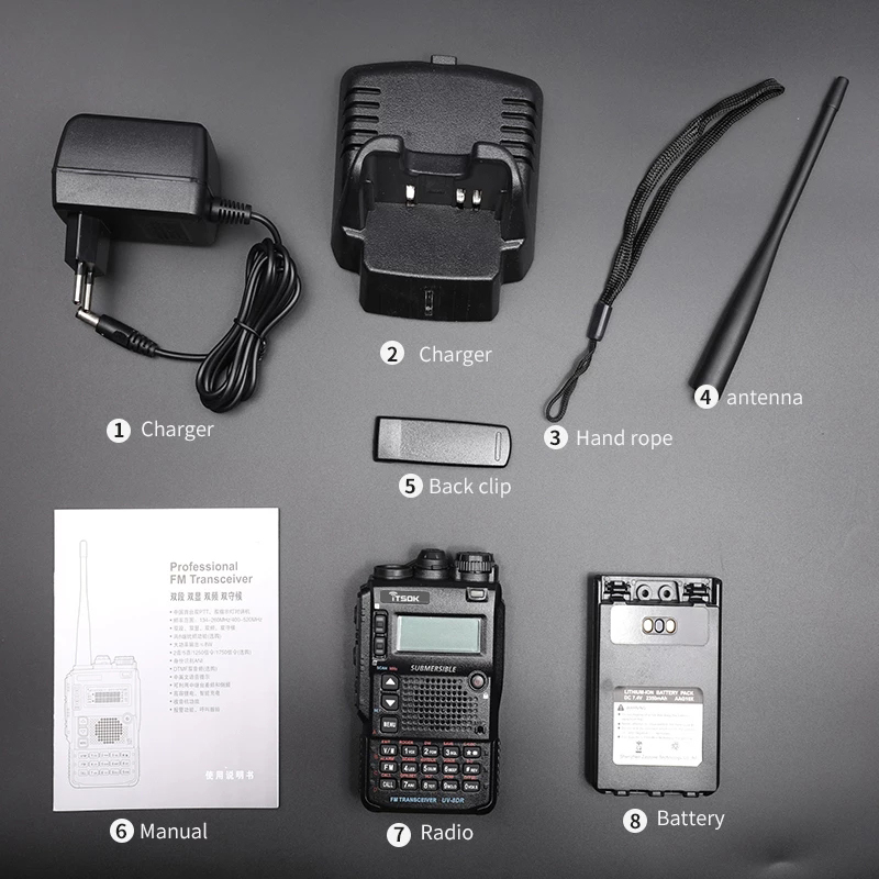 OEM itsok UV-8DR дешевые оригинальные комплексный широкополосный канал передачи данных Band Цифровые Ham Радио Япония VX-8DR мобильный военный иди и болтай Walkie Talkie радио двухстороннее радио