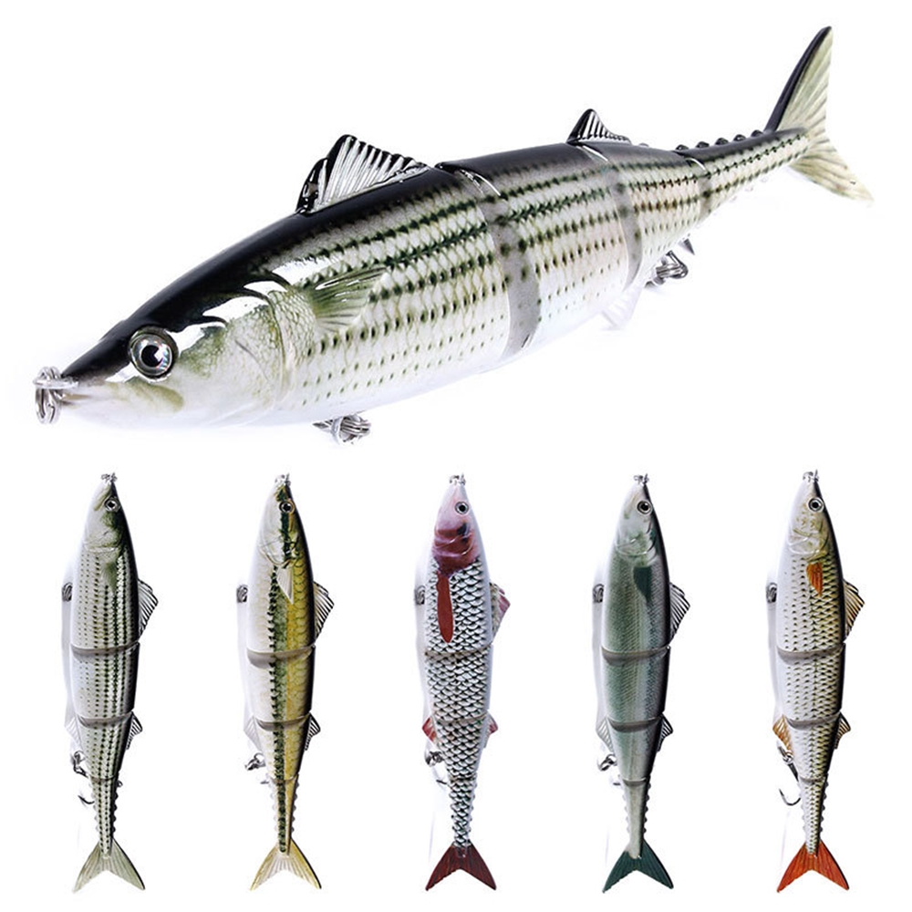 Top Right 54.8g 200mm Mj1037 Lifelike Artificial Bass Lures Multi Jointed Swimbaits With Treble Hooks
