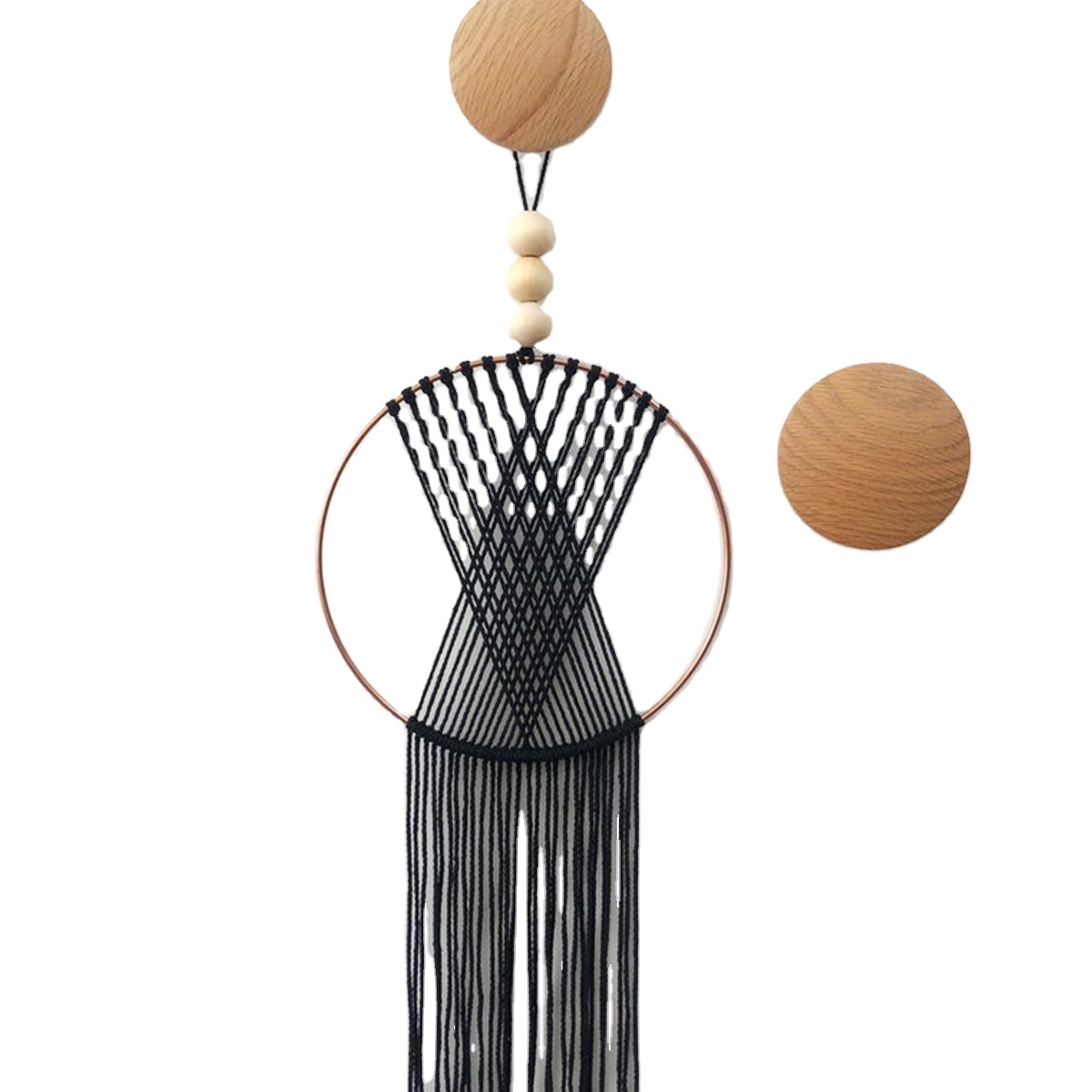 Ahome Super September Custom Hoop Hanging Boho Decor Modern Macrame Wall Art Decoration