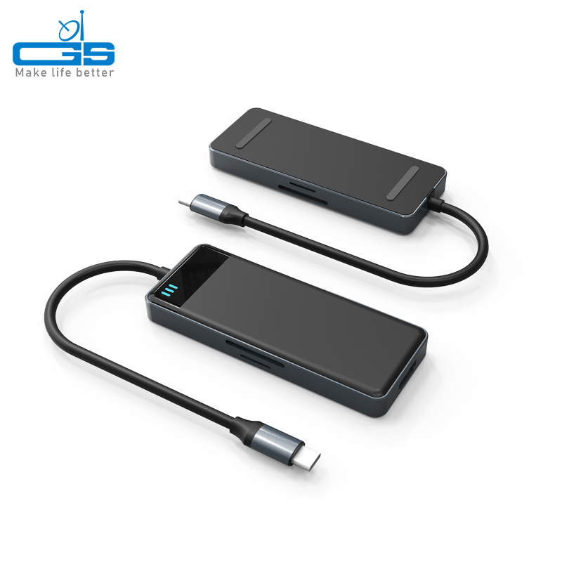 Оптом с фабрики под заказ док-станция Usb Type-C 4K HD TF/SD/2,0 кард-ридер адаптер Usb C концентратор для ноутбука планшетный ПК