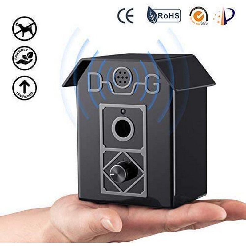 Upgraded Outdoor Anti Barking Device Ultrasonic Stop Dog Bark Deterrents with Adjustable Ultrasonic Level Control