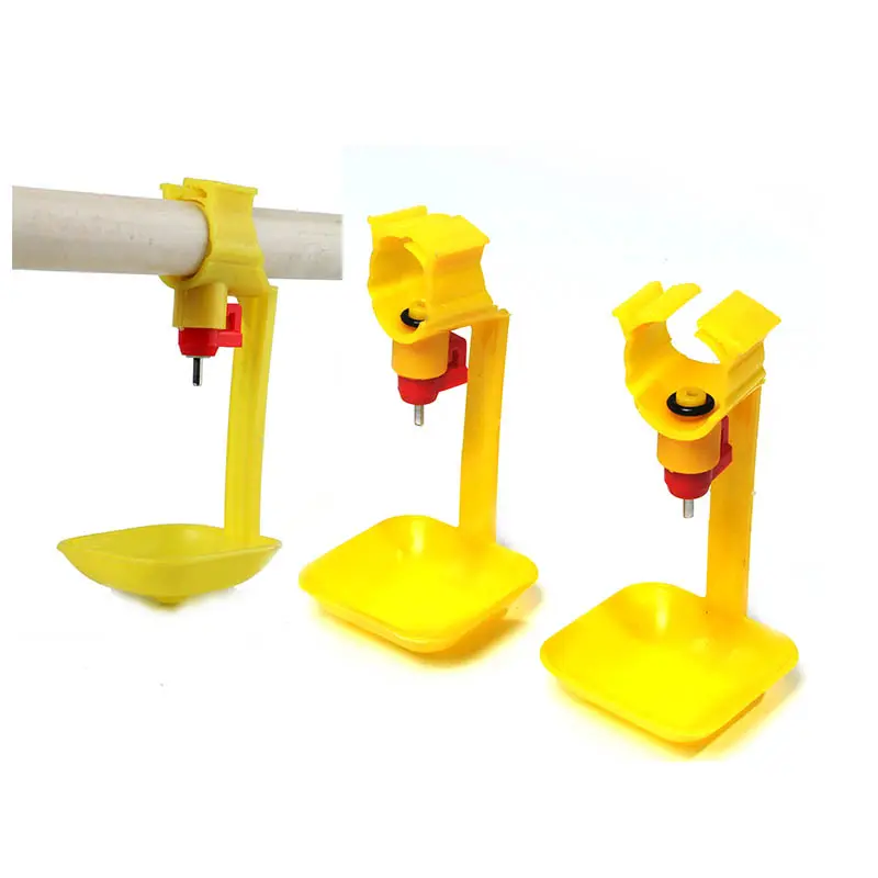 Automatic Broiler Layer Chicken Farm Equipment Poultry Water Drip Cup Drinkers Plastic Chicken Nipple Drinker With Cup