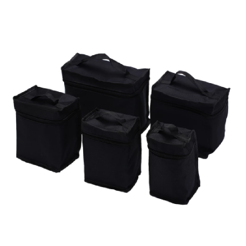 Folding Art Markers Zipper Canvas Storage Pencil Bag Hold 36/48/60/80pcs Markers kids pencil case Large Capacity Zipper Black