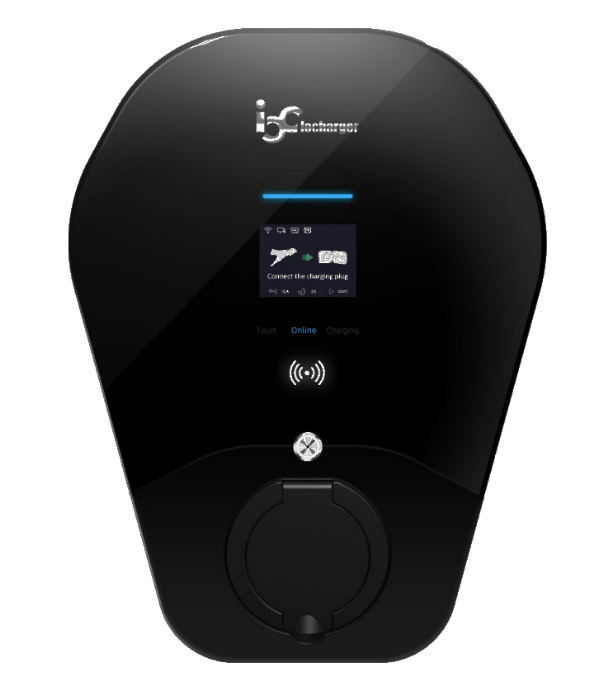 Портативное зарядное устройство IoCharger типа 2 4G и Wi-Fi, домашнее зарядное устройство wallbox 7 кВт 11 кВт 22 кВт OCPP1.6J для электромобиля