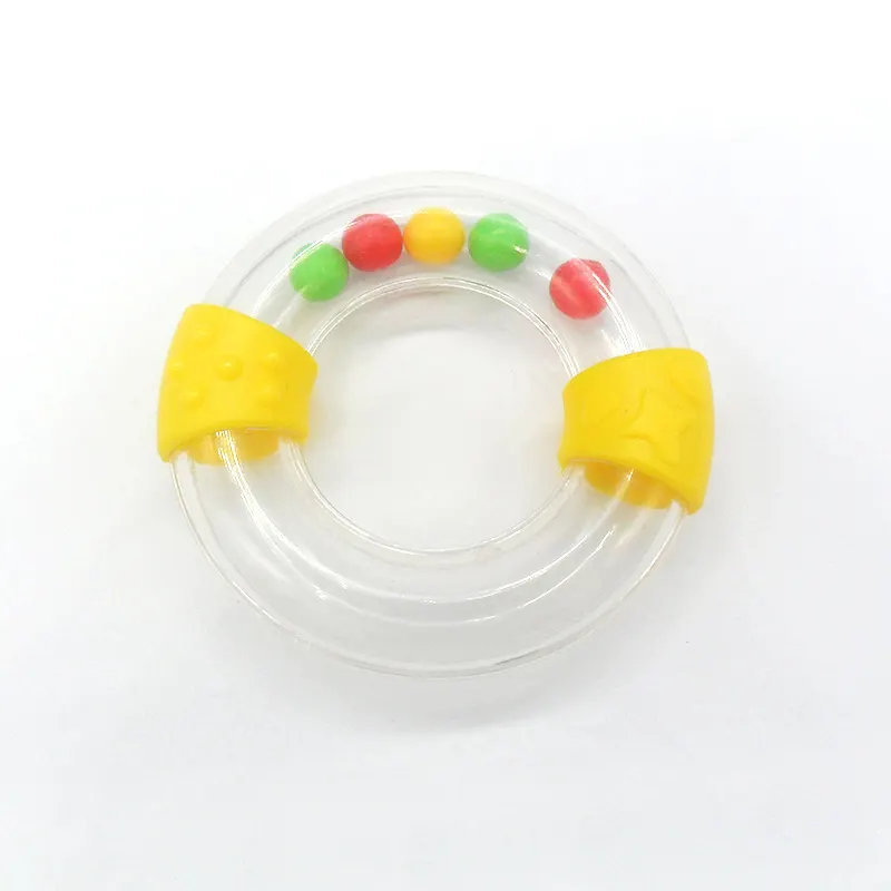 55mm Plastic Rattle Teether Rings for baby car