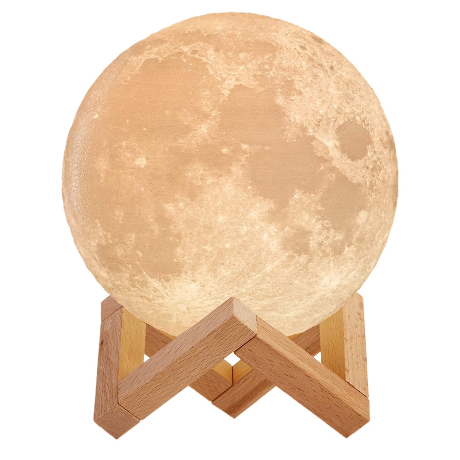 Moon лампы с подставкой 16 видов цветов лунный свет LED 3D принт детская лампа USB зарядка сенсорный пульт дистанционного управления ночные светильники подарок для детей