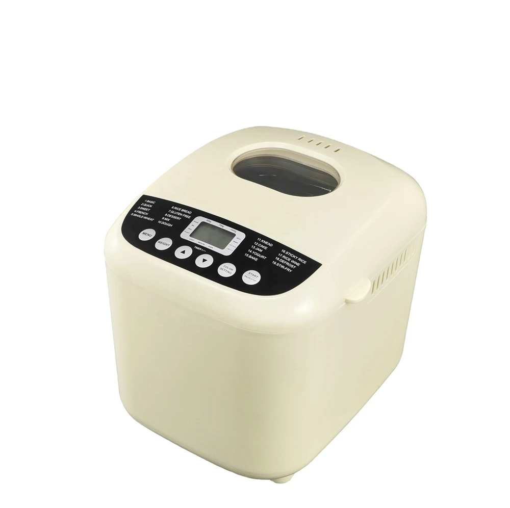 Digital Home Bread Maker With Gluten Free Programme Keep Warm Function Fully Automated 600W