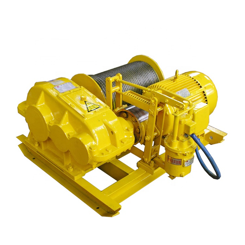 Heavy duty 3 ton 10 ton long cable line electric motor lift winch for mining