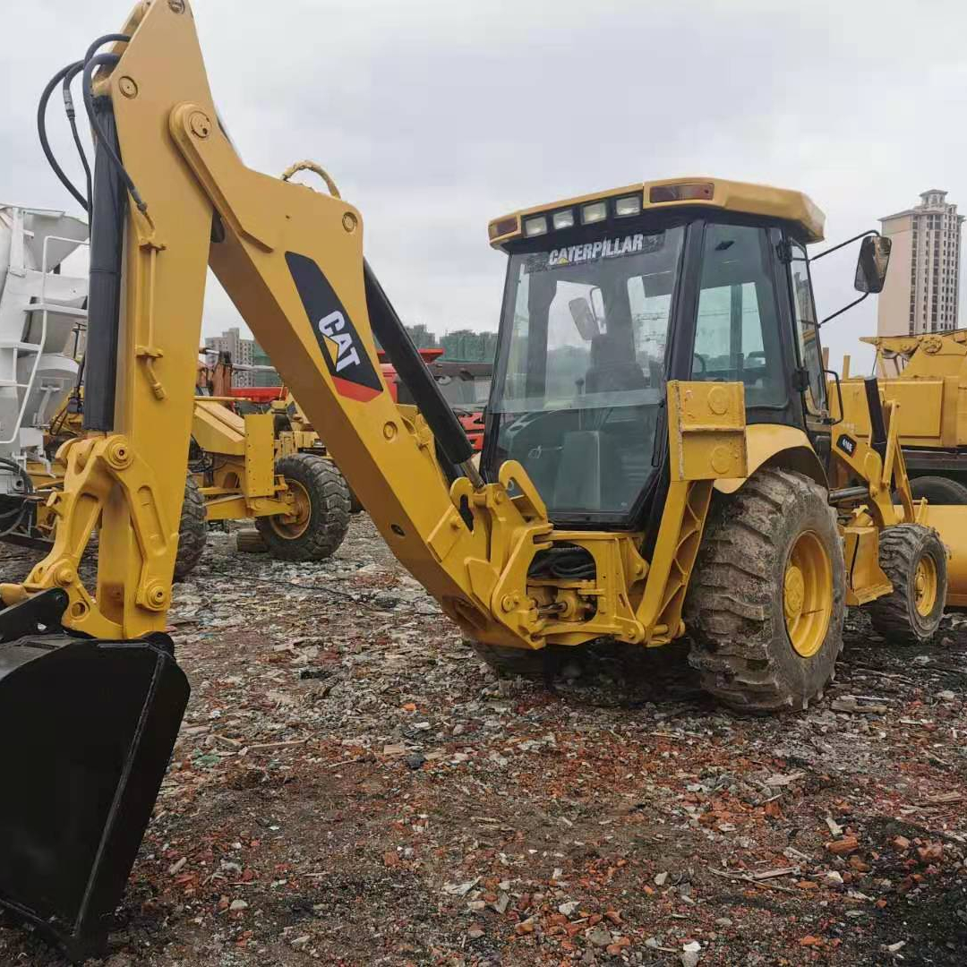 Экскаватор-погрузчик Caterpilla CAT416 CAT420 б/у, 4x4 колесные мини-буксируемые экскаваторы-погрузчики с двойной тягой