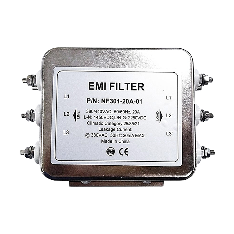 20A 440VAC трехфазный фильтр EMI для источника питания