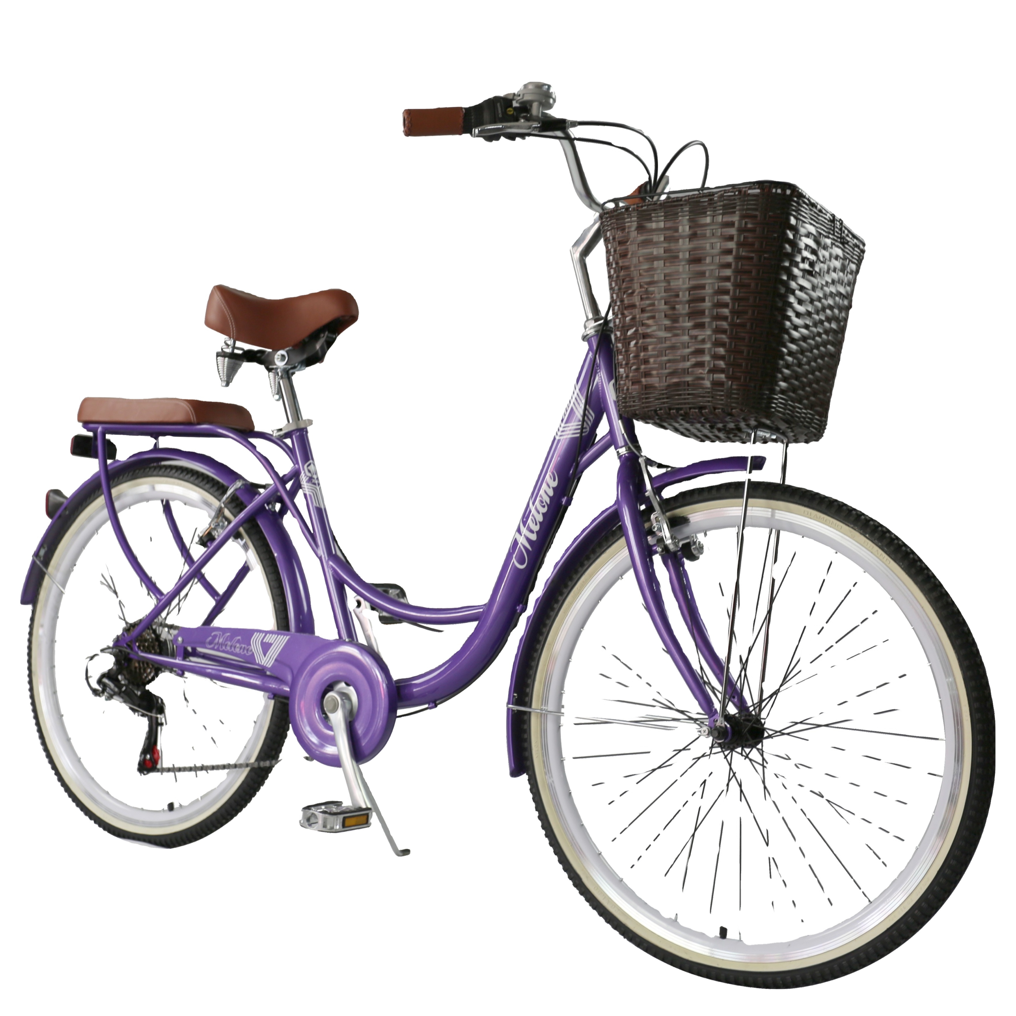 Colorful 26 inch city lady bicycle 6S Shimano transmission
