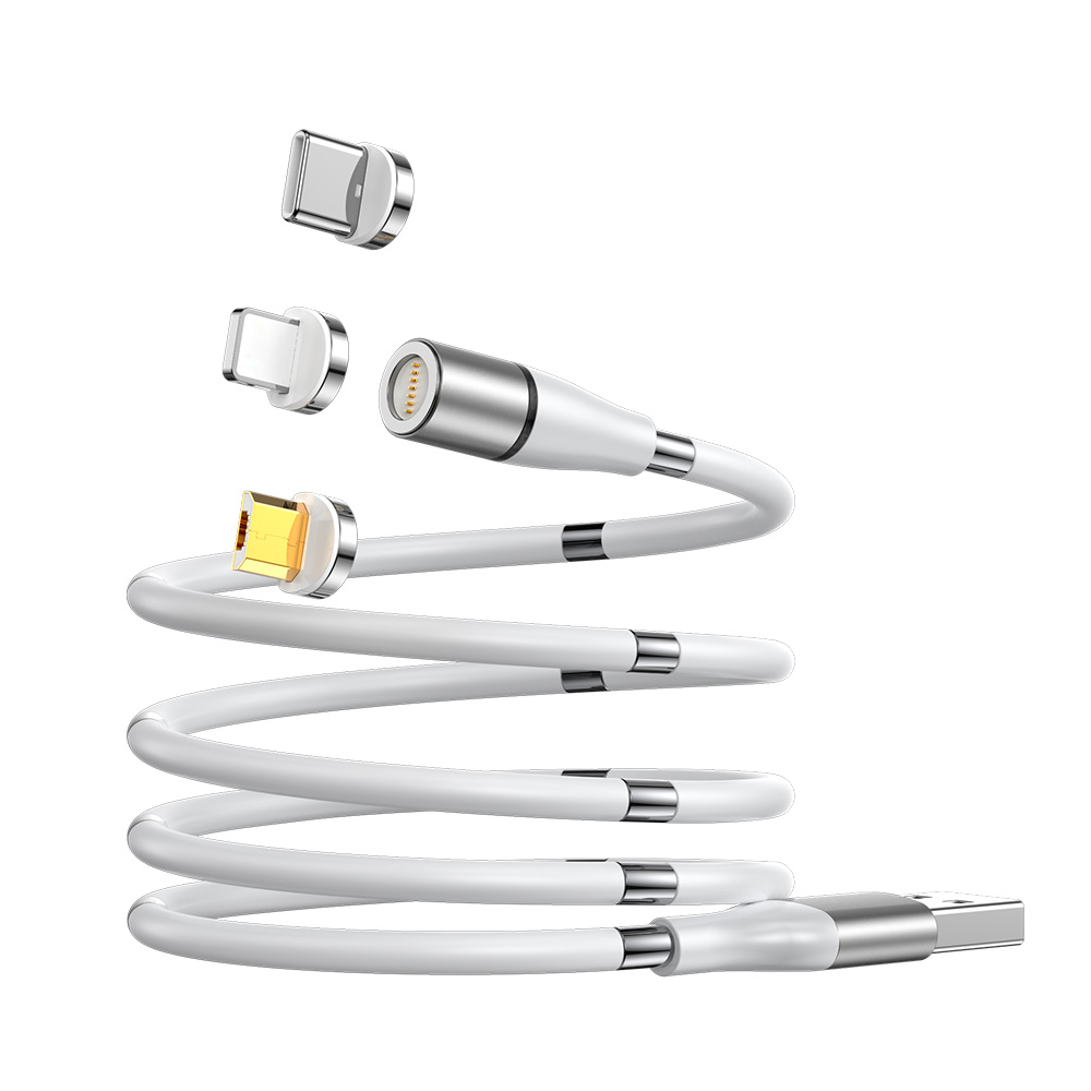 IPSKY новейший Магнитный зарядный кабель 3A, быстрая зарядка, Тип C, Micro USB, Supercalla, легкая катушка, самобмотка, магнитные кабели для передачи данных