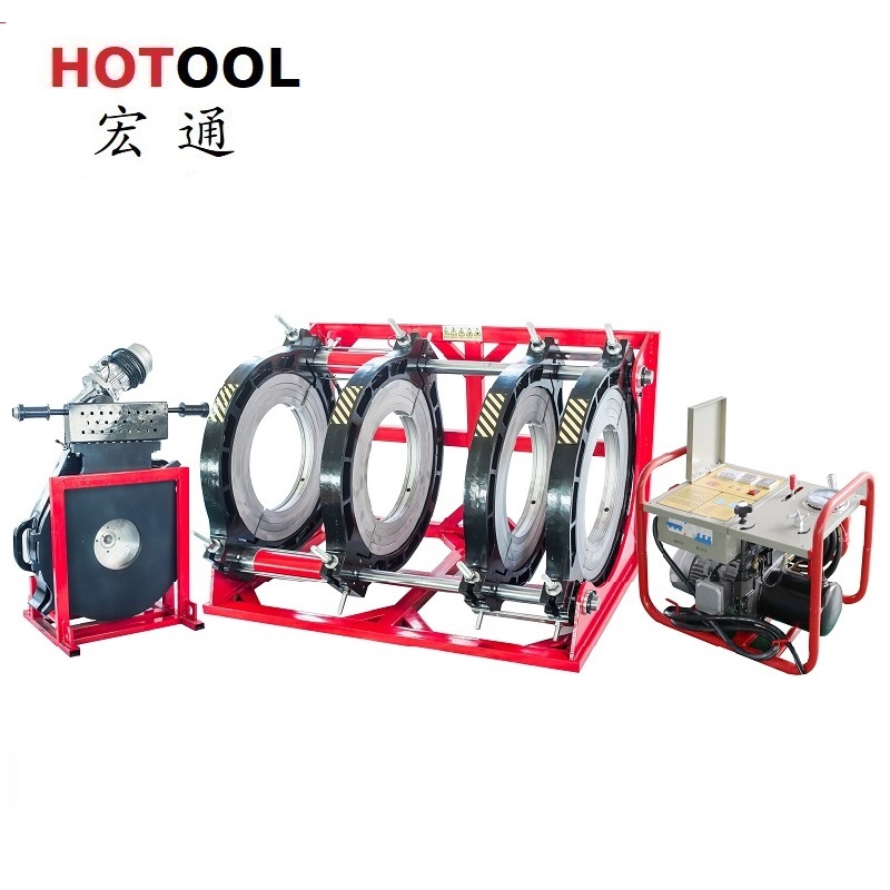 HDPE трубы стыковой сварки machine180-500mm, регистратор данных могут быть добавлены