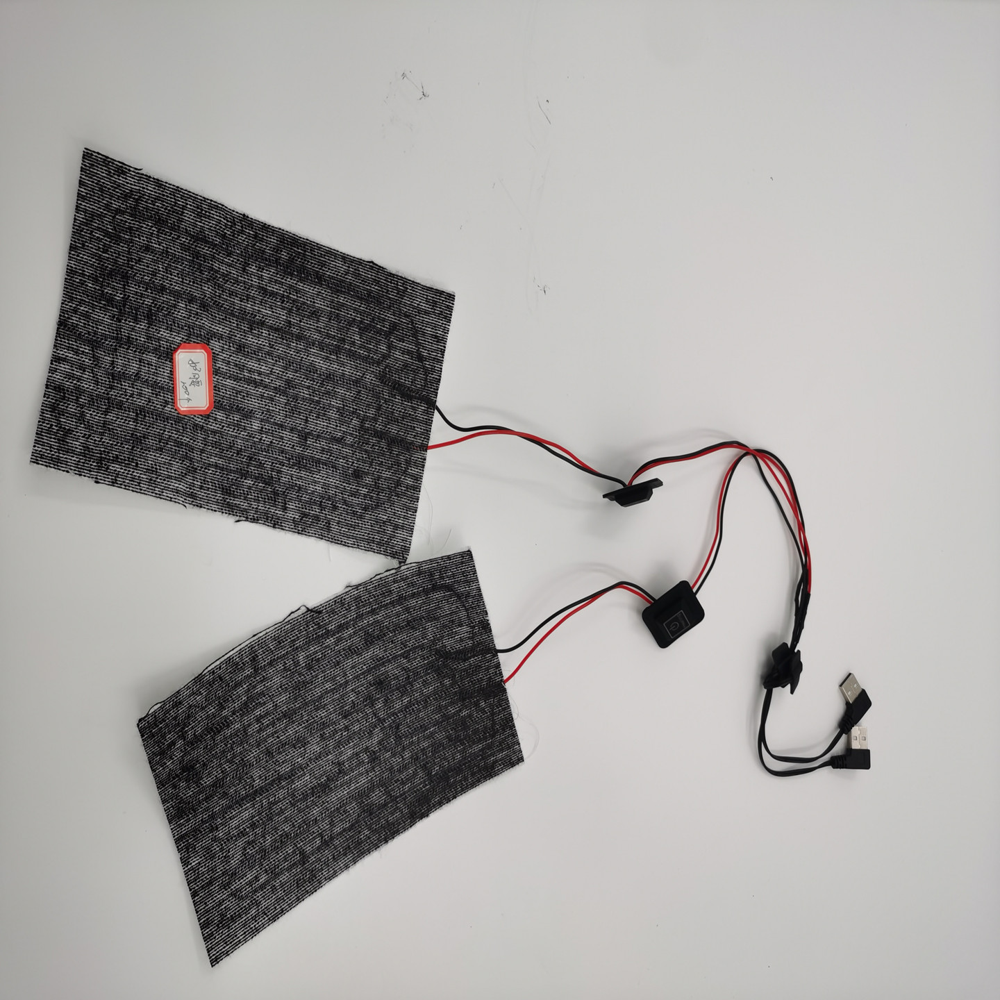 Электрические греющие подушки с USB-батареей, китайская профессиональная фабрика, 12 В/7,4 В/5 В, нагревательные подушки с капюшоном для зимней куртки, черного цвета
