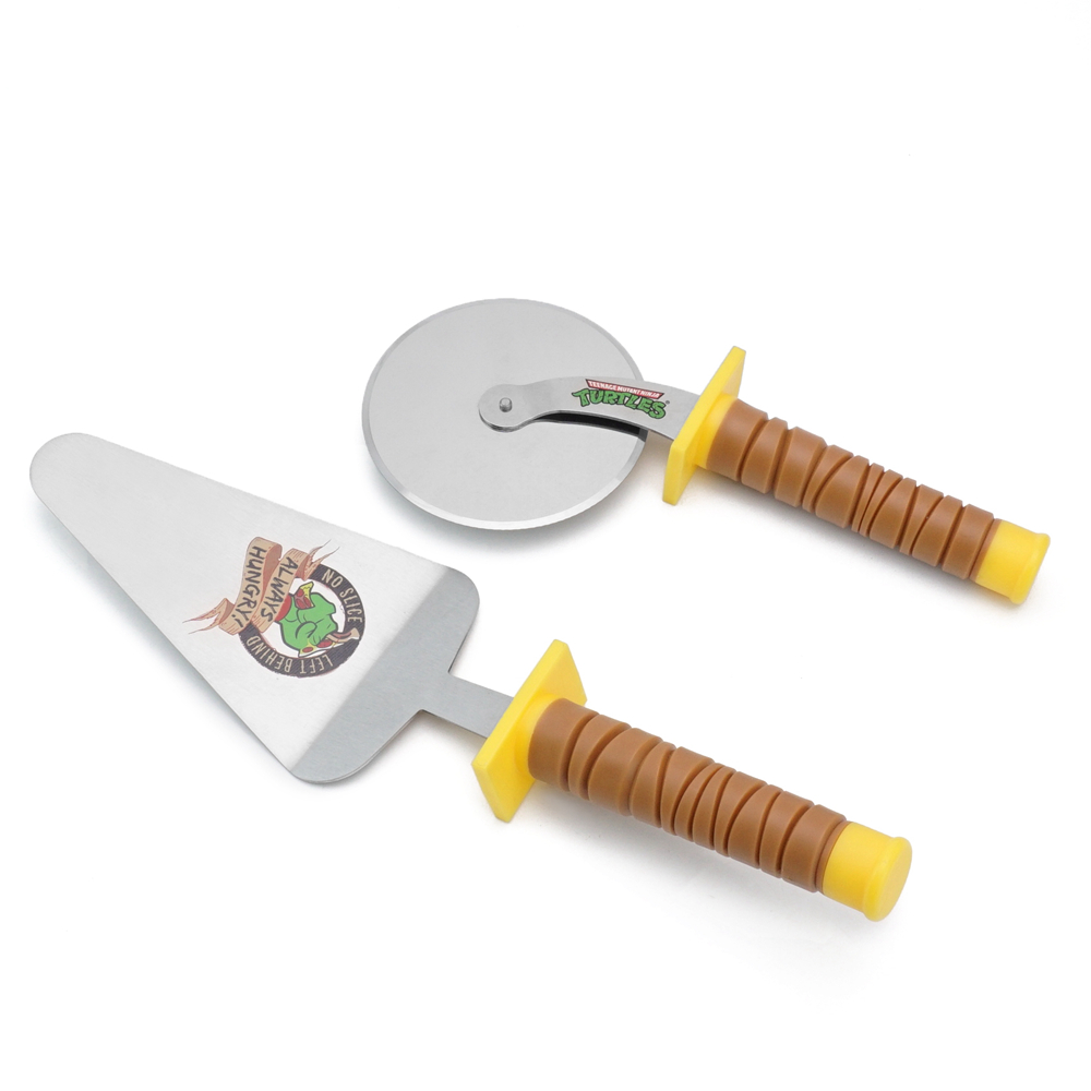 Large Pizza Wheel+Server Shovel with PP Handle, Food Grade Stainless Steel Sharp Blade Baking Tools