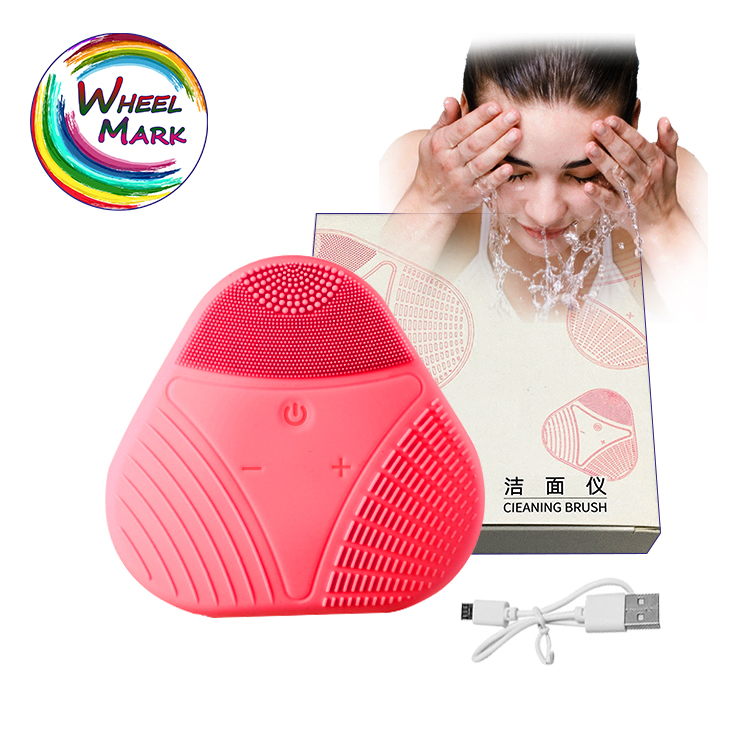 Wheelmark перезаряжаемая Ipx7 Водонепроницаемая звуковая микро высокочастотная вибрационная силиконовая кисть для лица
