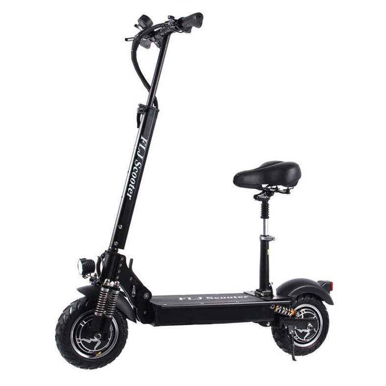 EU warehouse folding fat tire electric scooter dual motor electric motorcycle with free shipping