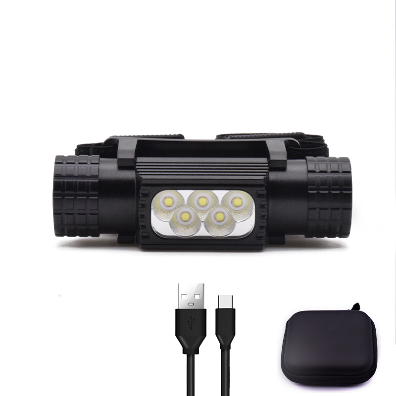 New Arrival High Quality Aluminum Alloy Material Super Bright LED Rechargeable Lithium Battery Headlamp