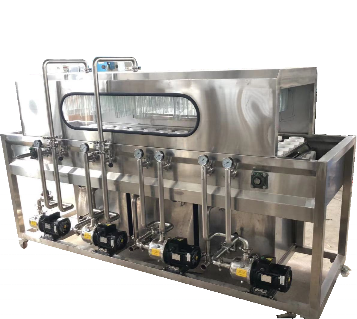 Semi-automatic glass bottle plastic bottle disinfection machine/cleaning equipment/sterilization device