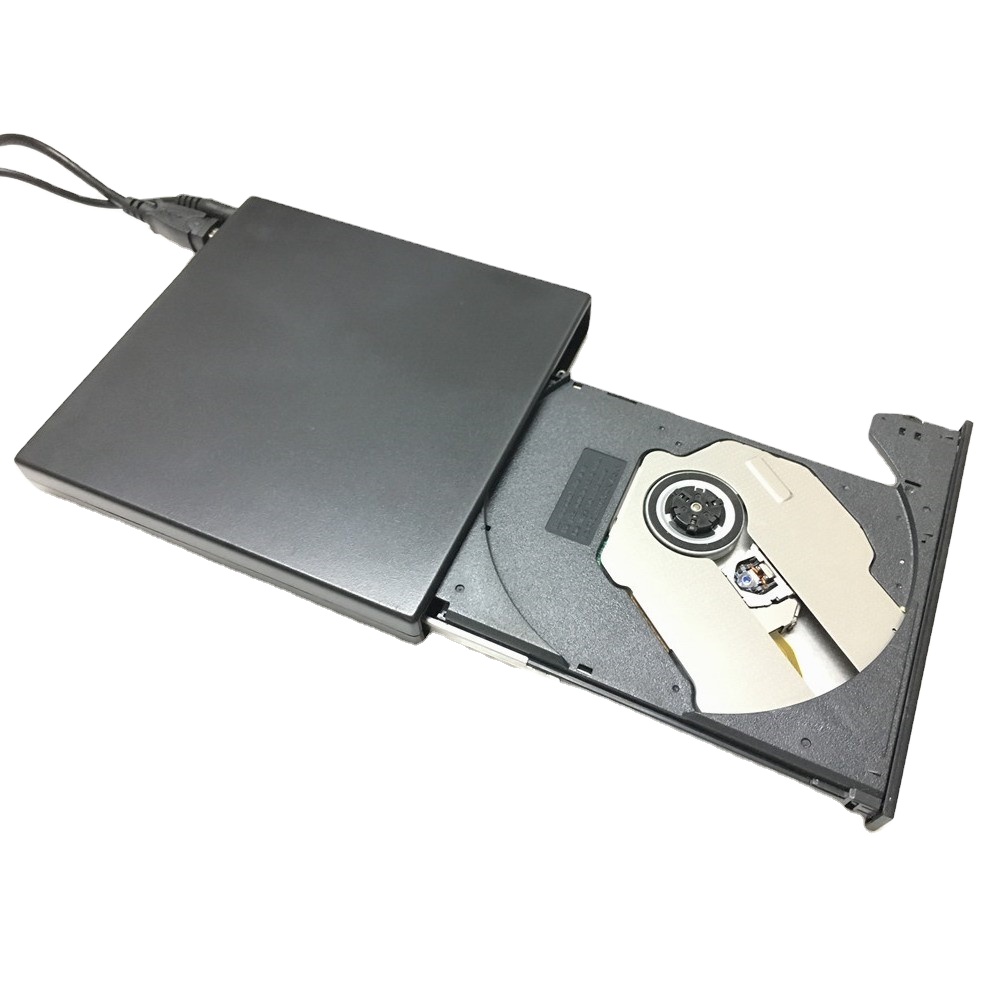 USB 2,0 Внешний DVD комбо DVD-RW CD-RW привод горелки CD +-RW DVD ROM черный USB тонкий портативный оптический привод