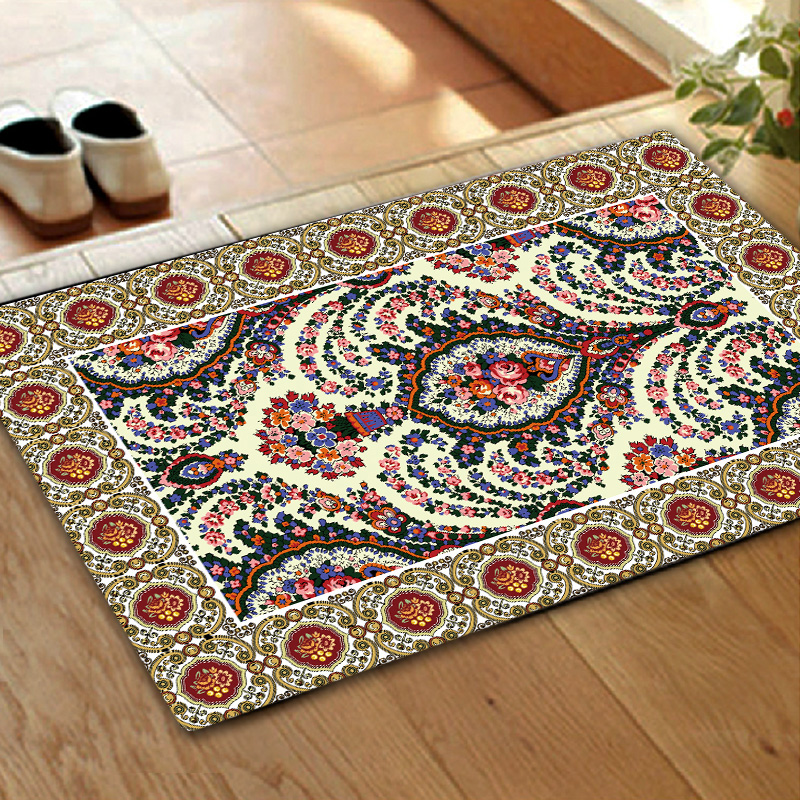 Professional Made Ethnic Style Series Soft Floor Mat Carpet
