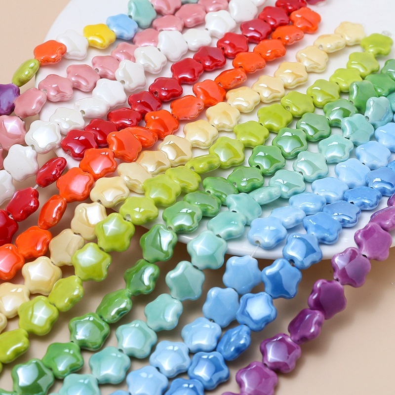 Ready to Ship High Quality 18mm New Design Colorful Ceramic Beads for Jewelry Making