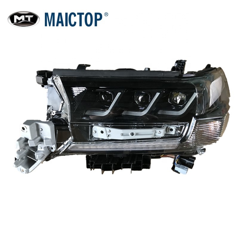 MAICTOP автомобильные аксессуары Автомобильные светодиодные фары 3 ангельские глазки светодиодные линзы для landcruiser 2016-2020 новейший дизайн хорошая цена