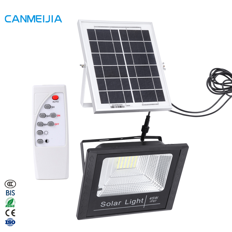 65 W дома и на открытом воздухе IP65 водонепроницаемый Luces Solares светодиодный внутренний пульт дистанционного управления солнечный свет сада, светодиодный светильник на солнечной батарее на открытом воздухе