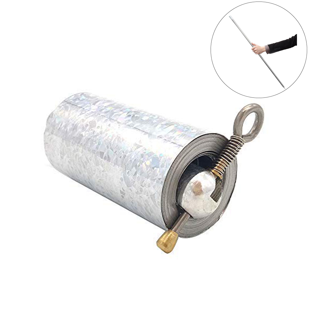 Amazon hot selling 110 cm Silver Metal Appearing Cane Extendable Pocket Staff Magic Stick Trick Props