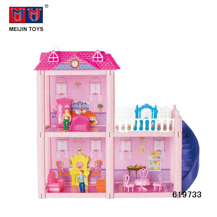 new design pretend play self assembly furniture toys diy doll house