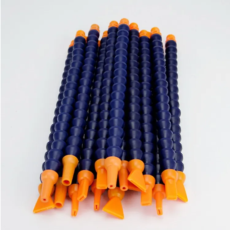 Round and Flat Nozzle Plastic Cooling Tube Cooling Hose Coolant Pipe Black Color