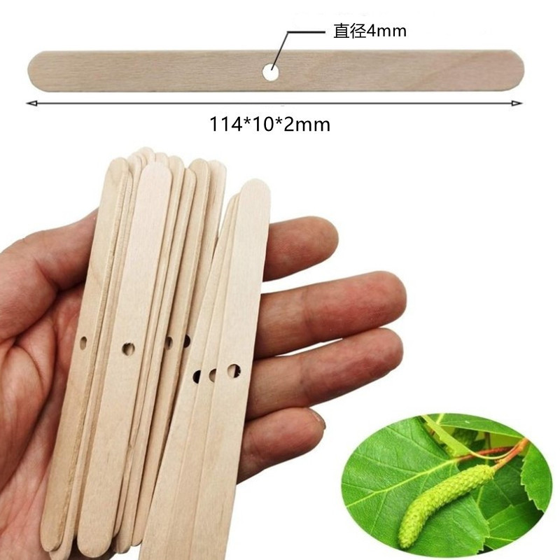 Great Super Handy Wooden Wick Centering Devices Holders Bars for Candle Making in Place