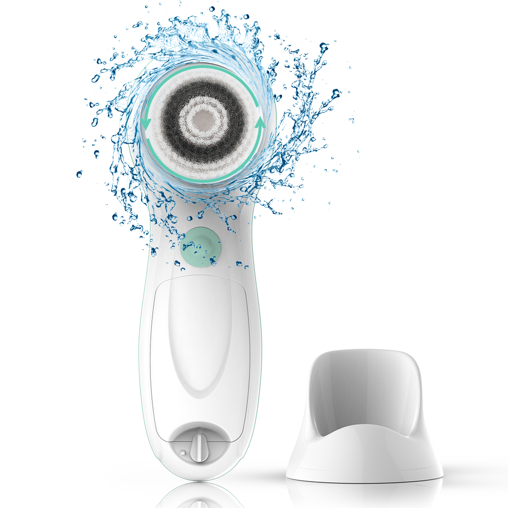 Электрическая щетка для чистки лица ZOE TOUCHBEAUTY 2021, вращающаяся щетка для глубокого очищения лица на батарейках