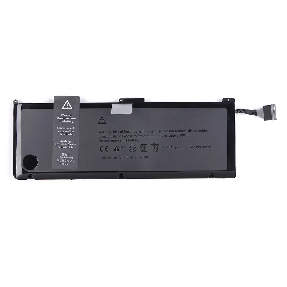 High Quality Battery A1309 for Apple laptop MacBook 17inch A1297 2009-10year Lithium ion Battery