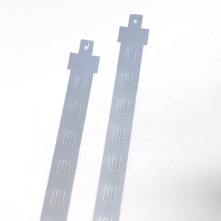 Clear merchandise clip strip pp plastic clip hanging strips display strip for sup market snacks