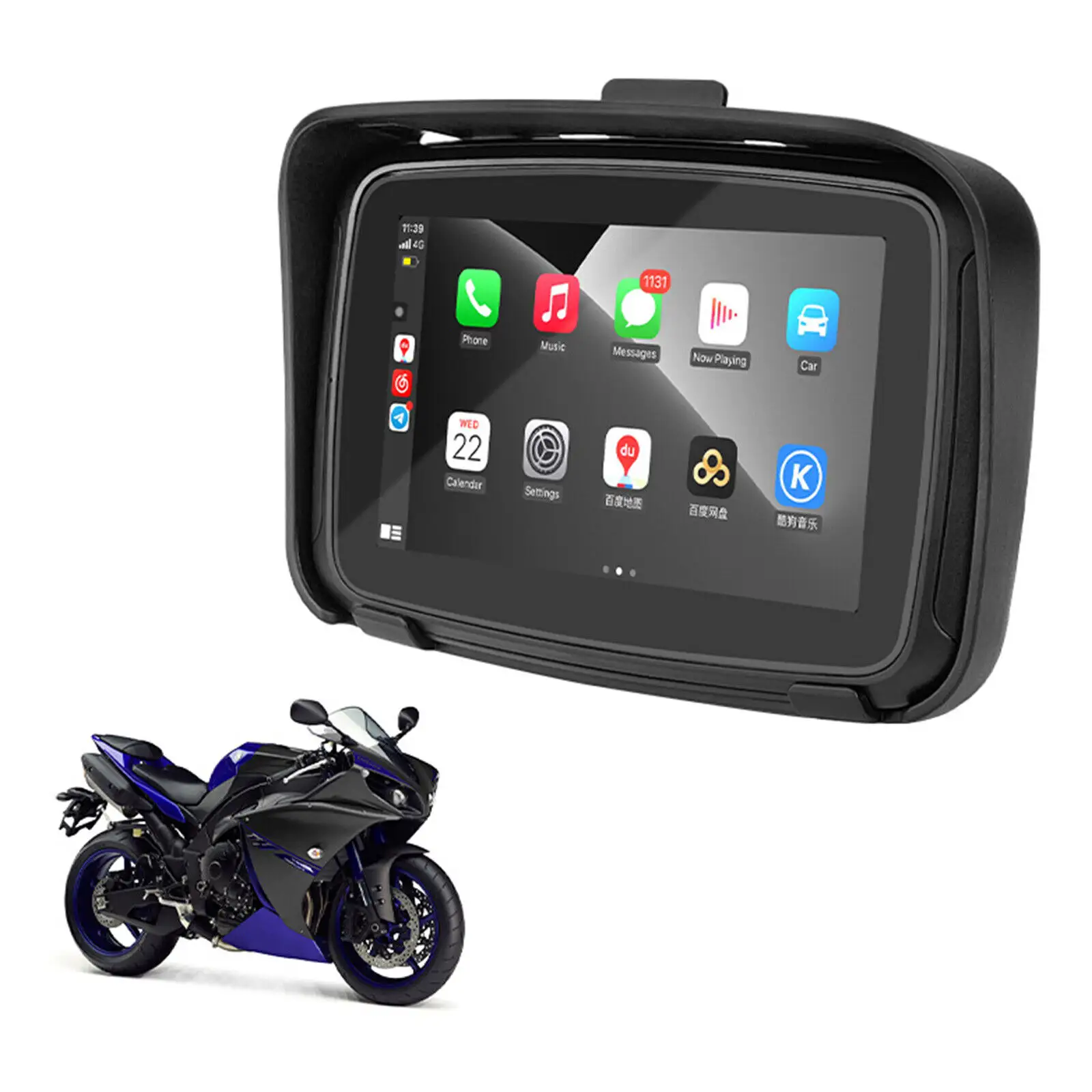 Hot sale motorcycle gps navigator 5.5" Bluetooth Hands-Free motorcycle android gps tracking device