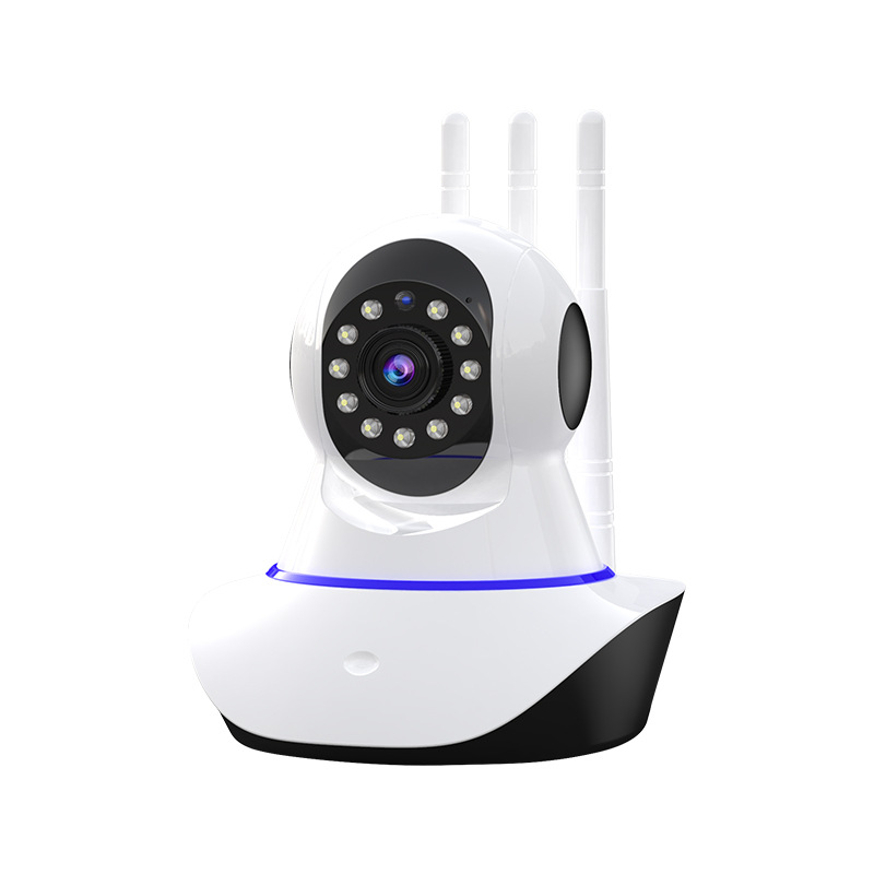 1080P Wireless Home Security IP Camera 3 Antenna WiFi Camera Two Way Audio Record 360 Degrees Baby Monitor HD Mini IP Camera