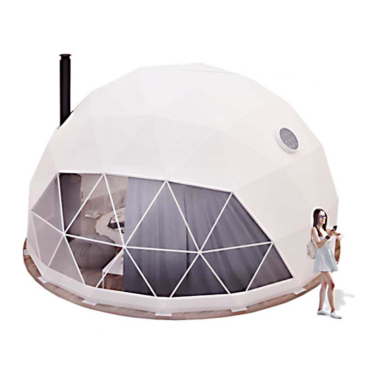 6M 10X10 M Uv-Resistant Big Outside Diameter Glamping Clear Party Aluminium Geodesic Round Dome Tent