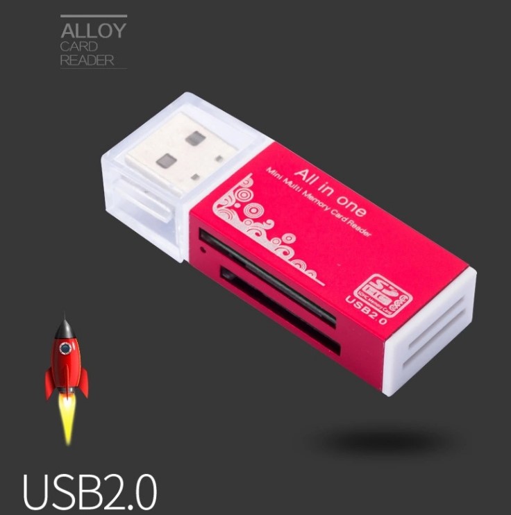 Все в одном USB 2,0 кард-ридер для SD/TF Мини Мульти устройство чтения карт памяти