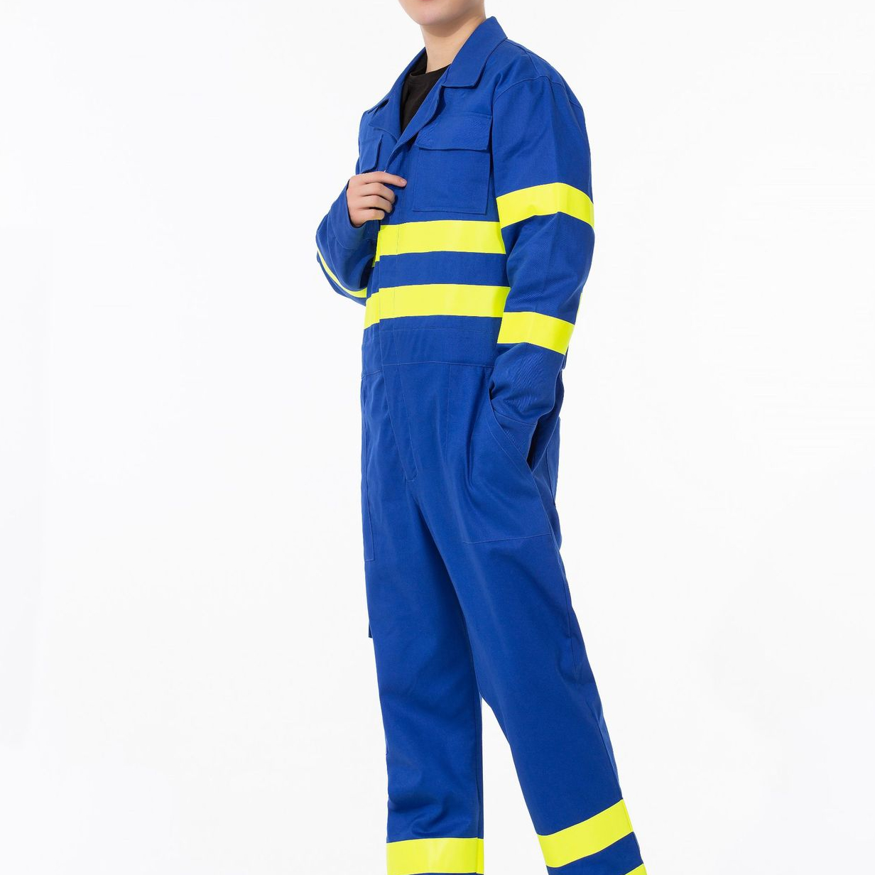 Thickened labor reflective coveralls Jumpsuits and protective cloth welding fireproof work clothes